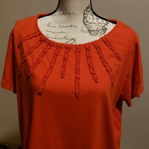 Jones New York Orange knit top